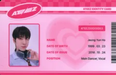 ATEEZ THE WORLD EP.FIN : WILL YUN HO トレーディングカード ラキドロ