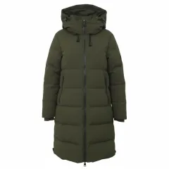 ディスカウント/L/66 77 ドナカラン DKNY ダウンジャケット ロング丈 カーキ