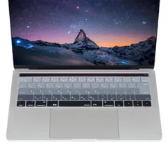 MOSISO キーボードカバー 防水 防塵カバー 保護 キースキン 清潔易い 日本語 JIS配列 対応機種 MacBook Pro Touch Bar/Touch ID搭載 13/15 インチ 最新 2019-2016 (モデル：A2159/A198 ...