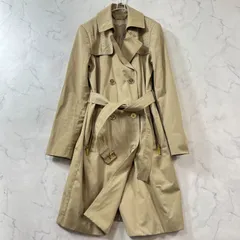 美品 マイケルコース メタルボタン ロゴボタン トレンチコート ベルト 金ボタン スタッズ ロング ベージュ MICHAEL KORS レディース B2045のサムネイル