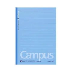 (まとめ) コクヨ キャンパスノート(ドット入り罫線・カラー表紙) セミB5 A罫 30枚 青 ノ-3CAT-B 1冊 〔×100セット〕
