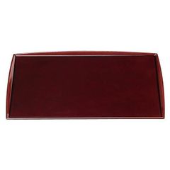 尺5 わたらせ盆/トレー 〔溜毘沙門天塗〕 455mm×328mm×14mm 日本製 〔和食 レストラン 店舗 お店〕