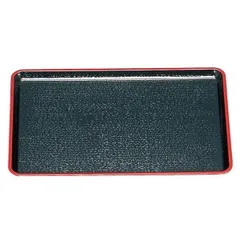 尺4 新盆/トレー 〔黒天朱〕 420mm×314mm×20mm 日本製 〔和食 レストラン 居酒屋 店舗 お店〕