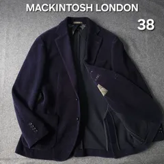 【👌値下げ交渉受付中】MACKINTOSH LONDON マッキントッシュロンドン コーデュロイ テーラードジャケット 38 ネイビー 三陽商会 メンズ