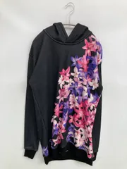 Rady レディ パーカー F ブラック コットン 花柄・ボタニカル柄 前面プリント バックプリント プルオーバー 長袖
