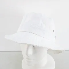 チャンピオン CHAMPION バケットハット 帽子 白系 ホワイト ロゴ 刺繍 ワッペン