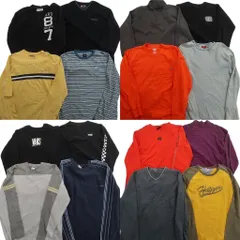 古着卸 まとめ売り ブランドMIX 長袖Tシャツ 16枚セット (メンズ L ) トミー GAP GUESS オールドネイビー ヴァンズ 中古 古着 ND9151