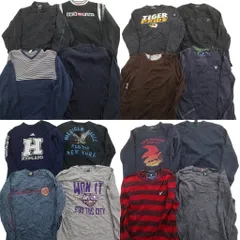 古着卸 まとめ売り ブランドMIX 長袖Tシャツ 16枚セット (メンズ M ) リーバイス アメリカンイーグル アディダス チャップス 中古 ND9143