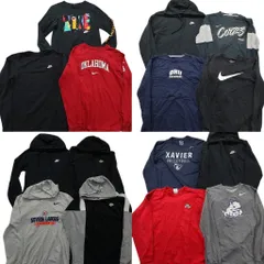 古着卸 まとめ売り ナイキ NIKE 長袖Tシャツ 15枚セット (メンズ S /M ) スウォッシュロゴ フーディー アーチロゴ 中古 古着 ND9328