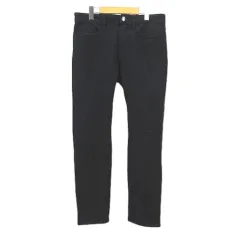 ザショップティーケー THE SHOP TK テーパードパンツ パンツ M 黒系ブラック 無地 シンプル バックポケット ストレッチ