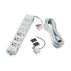 (まとめ）ELPA カバー付事務所向けタップ耐雷サージ機能付 6個口 3m OAT-JPC63SB 1個〔×3セット〕
