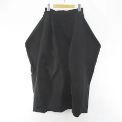 ナゴンスタンス nagonstans ロング丈 フレアスカート スカート 36 黒系 ブラック 無地