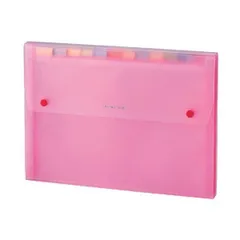 (まとめ) セキセイ ドキュメントファイル A4 13ポケット SSS-1212-21ピンク 1冊 〔×30セット〕