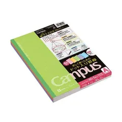 (まとめ) コクヨキャンパスノート（ドット入り罫線・カラー表紙） セミB5 A罫 30枚 5色 ノ-3CATNX51パック（5冊：各色1冊） 〔×30セット〕