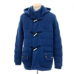 【中古】バーク BARK ウールポリエステル ダッフルコート ブルー【サイズXS】【メンズ】のサムネイル