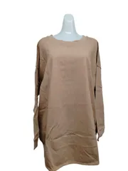 【新品未使用】GAPギャップ長袖チュニックTシャツ　水色　ブラウン　無地