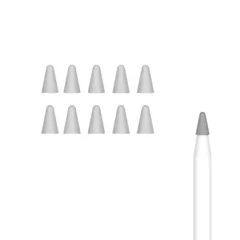 Pad Pencil 専用ペンシル 用ペン先 ペン先 カバー 保護 ケース 10個入 アップルペンシル 用ペン先 カバー シリコン (Gray)