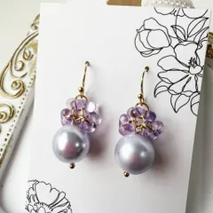 チェコビーズの可愛いピアスD97