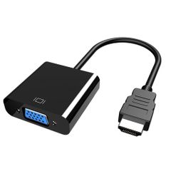 HDMI to VGA 변환 어댑터 (D-SUB) Vga hdmi 변환 1080P 해상도 대응 HDMI 남성 to VGA 여성 어댑터 컴퓨터/데스크톱/노트북/PC/모니터/프로젝터/HDTV 등에