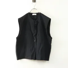 2024SS かぐれ kagure アーバンリサーチ リネンレーヨンベスト F｜ブラック ノースリーブ ジレ 前開き レイヤード【2400014823165】