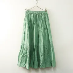 サマンサモスモス Samansa Mos2 インド綿ギャザースカート F｜グリーン系 ボトムス 【2400014828665】