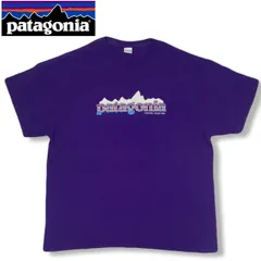 Patagonia パタゴニア パープル ロゴ Tシャツ アウトドア