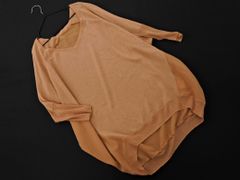 Droite lautreamont ドロワット ロートレアモン 素材切替 ドルマン ニット セーター size2/ベージュ ■◇ レディース