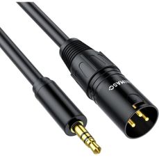 ★NIMASO 3.5mm (オス) to XLR (オス) 変換ケーブル アンバランス接続 マイクケーブル 1m NCA22L632