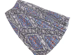 ASTRAET アストラット ユナイテッドアローズ 総柄 プリーツ スカート size0/紺 ◇■ レディース