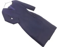 DVF STUDIO ダイアン フォン ファステンバーグ スタジオ Vネック ワンピース size0/紺 ◇■ レディース