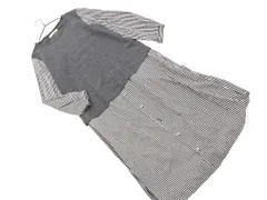 Zucca ズッカ フェイクレイヤード チェック ワンピース sizeM/白ｘ黒xグレー ◇■ レディース