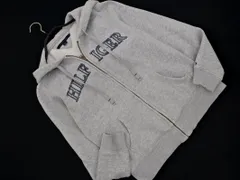 TOMMY HILFIGER トミーヒルフィガー 裏起毛 刺繍 ジップアップ パーカー sizeS P/グレー ◇■ メンズ