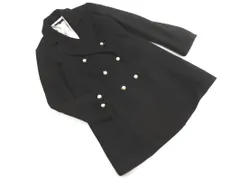 rienda リエンダ ウール混 パールボタン チェスター コート sizeS/黒 ◇■ レディース