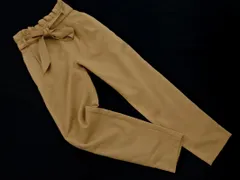 MAJESTIC LEGON マジェスティックレゴン ウエストリボン テーパード パンツ sizeM/ベージュ ■■ レディース