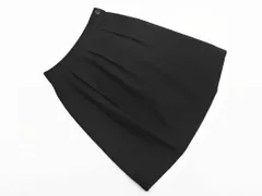 THE SCOTCH HOUSE スコッチハウス ウール100% Aライン 台形 スカート size38/黒 ◇■ レディースのサムネイル