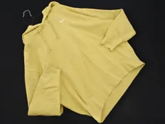 NIKE ナイキ 裏起毛 プルオーバー パーカー sizeS/黄 ◇■ レディース