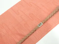 【一輝堂】和装小物 帯締め 帯揚げ セット 夏物 夏 平組 美品 帯締 帯揚 26w02-1958