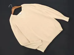 URBAN RESEARCH DOORS アーバンリサーチドアーズ Vネック ニット セーター sizeOne/ライトベージュ ■◇ レディース