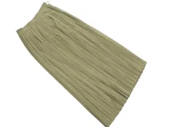 BEAMS HEART ビームスハート ニット プリーツ スカート sizeM/カーキ ◇■ レディース