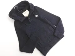 Abercrombie & Fitch アバクロンビー＆フィッチ ウール混 ニット プルオーバー パーカー sizeS/濃紺 ◇■ メンズ
