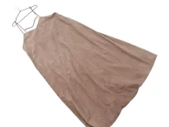 fredy emue フレディエミュ スウェード調 キャミソール ワンピース size38/茶 ◇■ レディース