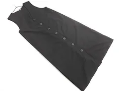 ehka sopo SM2 エヘカソポ サマンサモスモス Vネック ロング ベスト sizeF/黒 ◇■ レディース