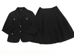 23区 ウール混 セットアップ ジャケット スカート スーツ size32/黒 ◇■ レディース