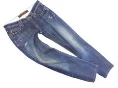 Yanuk ヤヌーク ダメージ加工 デニムパンツ size26/紺 ■■ レディース