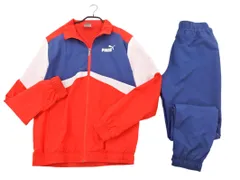 PUMA プーマ ジャージ上下 セットアップ sizeL/青ｘ赤 ◇■ メンズ