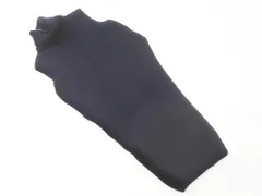 UNTITLED アンタイトル ウール100% タートルネック スリット ニット ワンピース size0/紺 ◇■ レディースのサムネイル