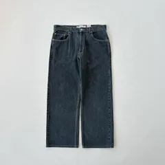 【極太バギー】リーバイス 569 ルーズストレート ブラックデニム W36 先染め 00s