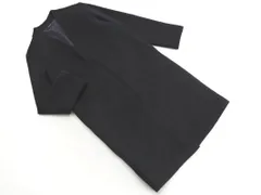 URBAN RESEARCH ROSSO アーバンリサーチロッソ ウール混 ロング ノーカラー コート sizeF/濃紺 ◇■ レディース