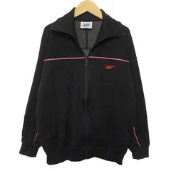 アシックス asics 80s トラックジャケット ワンポイント刺繍 98-6 黒のサムネイル