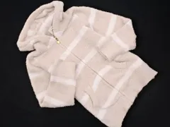 gelato pique ジェラートピケ ボーダー ニット ジップアップ パーカー sizeONE/ライトピンクｘ白 ◇■ レディース